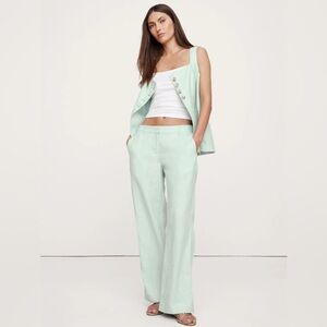 NWT! Banana Republic The Everyday Wide-Leg Linen Pant - Size Small Petite
